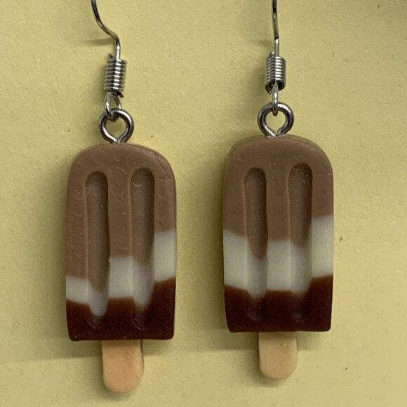 Fudgesicle Earring, Popsicle Earring, Ice Cream Earring, Gift, Food Earring - Picture 5 of 6